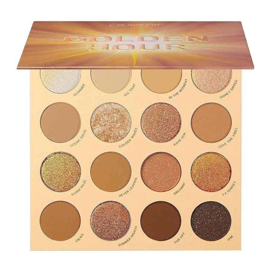 ColourPop After Hours Eyeshadow Palette - Smokey Mauve Makeup Palette With Metallic, Matte, Glitter & Matte Sparkle Finishes - Buildable, Blendable & High-Pigment Formula (0.65 Oz) - Giờ vàng - Xem 1
