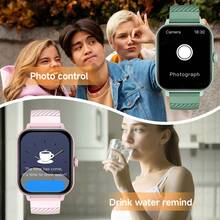 SIMSONLAB New 1.83" Full Touch Screen Smart Watch, Unisex Sports Smart Watch With Wireless Dialing, Call Answering, Pedometer, Calorie Consumption, Distance Tracking, Multiple Sports Modes, Music Control, Remote Camera, Alarm, Call & Message Notification - Multicolor - View 4