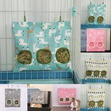ITANDME Heu-Futterbeutel für Kaninchen mit drei/zwei Löchern, bissfest, Heu-Halter für Meerschweinchen - Große Kapazität & Leicht zu reinigen - Süße Formen kleintier-Futterbeutel für Meerschweinchen, Kaninchen, Chinchillas