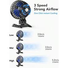 2 Pack USB Desk Fan,  Table Fan With CVT Variable Speeds,  Quiet Portable,  Desktop Mini Personal Fan For Room,  Home,  Office