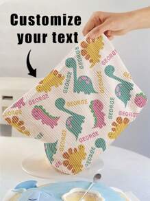 1pc Customized Corduroy Personalized Toiletry Bag, Great For Storing And Carrying Toiletries When Traveling, Can Be Customized With Your Own Design, Suitable For Children And Teenagers, Can Print Your Own Name Or Gift To A Sibling Or Classmate