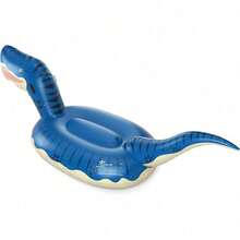 Inflatable Dinosaur Swimming Pool Float Adults 124'' Giant Tyrannosaurus Rex Floatie Summer Beach Ride On Party Pool Raft Lounge Toys - Blue - View 6