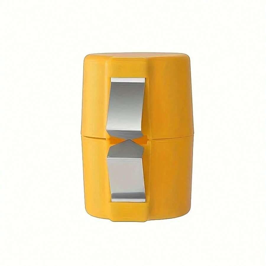 Stainless Steel Eggshell Separator, Quick Shell Divider, Essential For Baking In The Kitchen, Durable With Easy Grip, 3 Pcs. 3D2P - Yellow - View 1