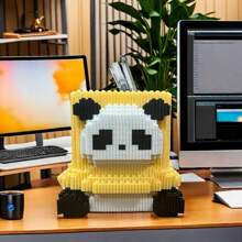 2600 Pieces Of Blue And White Bear Building Set, Suitable For Parties, Office Decoration, Christmas Eve And Christmas Gifts, Festival Gifts