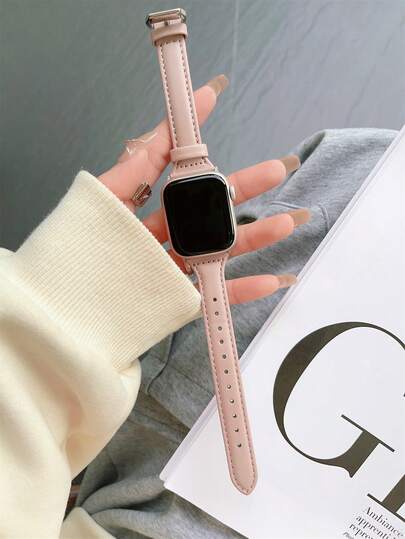 实心PU表带，兼容 42mm、38mm、40mm、41mm、44mm、45mm、46mm、49mm，时尚智能手表替换表带，适用于Series Ultra2、Ultra SE2、SE 11、10、9、8、7、6、5、4、3、2、1等型号，女士风格，可作为返校礼物