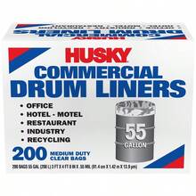 Husky 55 Gal. Economy Natural Trash Liners (200-Count) - Multicolor - View 3