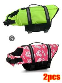 Reflecterend hondenreddingsvest, verstelbaar, zomers, zwemvest voor grote honden, surfen, zeilboot, verbeterd drijfvermogen, reflecterend hondenreddingsvest voor veilig spelen in het water en op zee