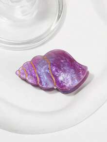 1pc/3pcs,Small Acrylic Seashell Hair Clip - Cute & Sweet Design For Ponytails, Bangs, And Half-Up Styles, Perfect For Low Hair Volume, Hair Accessory | Seashell Clip | Acrylic Hair Clip Fashion Hair Accessories Beauty Claw Clips Casual Hair Claw - Multicolor - View 12