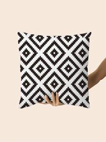 2 fundas de cojín bohemias para exteriores de 45,72 cm x 45,72 cm, fundas decorativas de tiro en blanco y negro para muebles de patio, jardín, porche - con cremallera, lavables a máquina, de poliéster, cojines para sofá