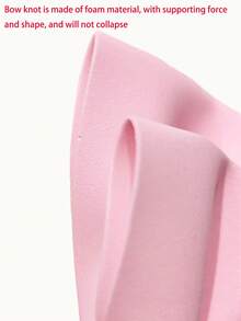 Corbata de moño de EVA para mascotas, elegante collar con decoración de moño 3D para gatos, perros, fotos al aire libre, accesorios para fiestas de cumpleaños - Rosa - Ver 4
