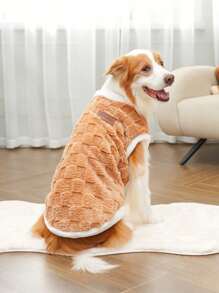 1 pezzo Gilet in pelliccia sintetica per animali domestici - lavabile in lavatrice, spesso e caldo, morbido e confortevole, abbigliamento per cani per autunno/inverno, abbigliamento in pelliccia sintetica, adatto per animali domestici di piccola/media/grande taglia, forniture per cani e gatti, misure da XS a 8XL