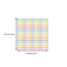 1/20pcs Easter Spring Themed Tablecloth,Colorful Checkered Table Cover,Rectangular Polyester Tablecloth,Easter Home Decoration,Festive Party Decor For Indoor & Outdoor,Easter Decoration,Easter Gifts - Multicolor - View 9