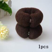 1/3 件甜甜圈发髻制作器、马尾辫固定器、17 厘米 DIY 发泡甜甜圈造型发髻制作器、发型配件、返校、旅行度假必需品、女士发饰