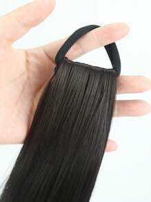 2 piezas Extensión de cabello de cola de caballo sintética, resistente al calor, onda natural, banda elástica, adecuado para todas las edades, estilo versátil - Pieza de cabello de 22 pulgadas