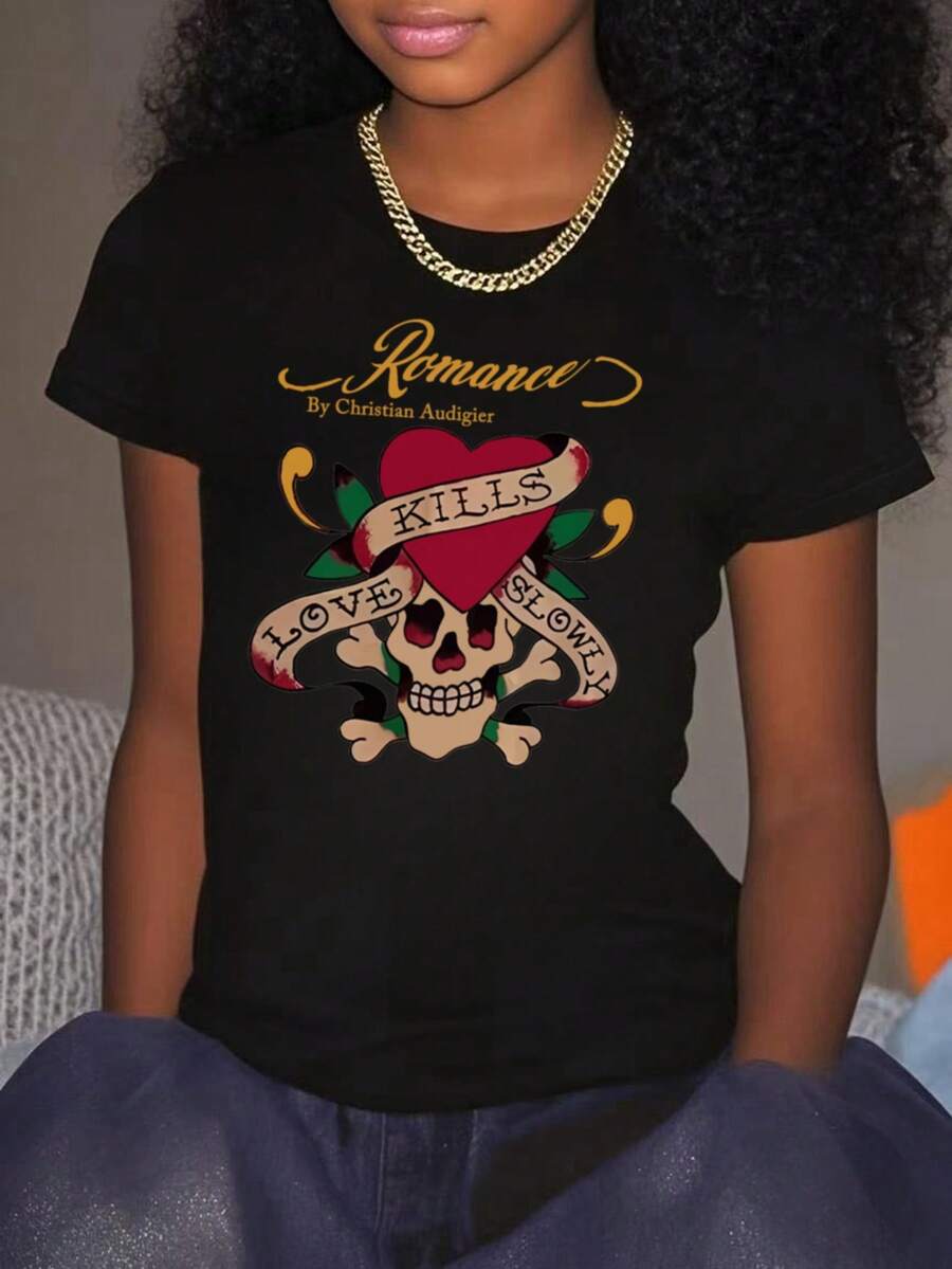 Colorful And Comfortable Kids Short Sleeve T-Shirt - Perfect For Everyday Wear, Playtime, And Outdoor Adventures - Soft Cotton Fabric, Fun Designs For Boys And Girls! - 黑色 - 查看 1