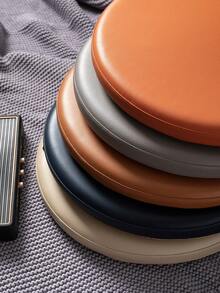 圆形坐垫、仿皮椅垫、吧台凳垫、卡座垫、窗台垫、冥想垫、记忆海绵防滑地板坐垫、办公椅椅垫、椅枕垫、游戏椅 - 彩色 - 查看 3