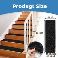 15 PCS Non-Slip Stair Mats - Carpet Step Protectors For Home Indoor Pets  Elders