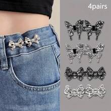 2/4/12 对可拆卸可调节带扣腰夹，适用于裤子/裙子，时尚装饰，防止暴露，适合夏季日常休闲使用，是节日的理想礼物