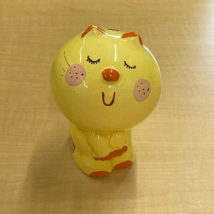 レトロ 水森亜土 猫 貯金箱 | SHEIN JAPAN