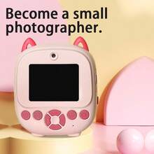 Digital Camera With Printing Function, Portable Multifunctional Photo Printer Camera With Rechargeable 18650 Lithium Battery - Creative Painting And Photography Gift - Multicolor - View 10