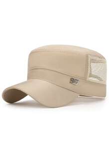 1 sztuka letniej oddychającej czapki z siateczki, koreański regulowany płaski kapelusz przeciwsłoneczny, lekka czapka baseballowa z ochroną UV na zewnątrz, czapka cargo, oddychająca i szybkoschnąca czapka sportowa na świeżym powietrzu, do biegania, jazdy na rowerze i wędrówek