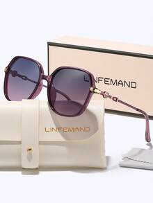 Kính thời trang vuông LINFEMAND đính đá hoa văn lấp lánh dành cho nữ, thích hợp cho các bữa tiệc mùa hè, lễ hội và làm quà tặng. - Nhiều màu - Xem 2