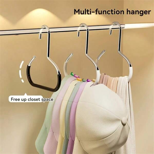 3pcs New Hat Rack, Hat Storage Rack, 1 Rack Can Hold 8 Hats, Dorm Closet Cap Hanger, Multipurpose Hat Display Stand, Seamless Scarf Hook