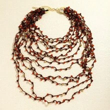 1 Stück asymmetrische mehrschichtige Kette mit Perlenanhänger, modischer, eleganter mehrschichtiger Halskette, geeignet für Frauen zum Ausgehen