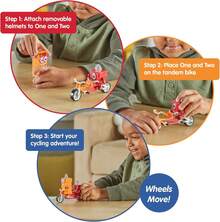 Tendenciahand2mind Numberblocks One and Two Bike Adventure, Conjunto de Figuras de Acción Caricaturas, Figuras de Juguete, Conjuntos de Vehículo de Juguete, Pequeñas Figuras para Niños, Juguetes de NúmerosCalidad premium - multi - Ver 3