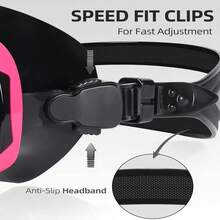 EverSport Swim Goggles Adult With Nose Cover, Anti-Fog Clear Diving Mask Wide View No Blurring For Men Women Youth