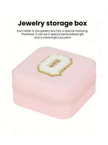 1 pièce Boîte de rangement à bijoux de voyage, cadeau pour femme, mini organiseur à bijoux, support pour colliers et boucles d'oreilles avec miroir, rose, accessoires de voyage essentiels, cadeau pour la fête des mères, pour les vacances à la plage, la collection de salle de bain, la collection de chambre à coucher, cadeau pour la fête des pères