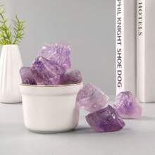 1/4/7pcs Asymmetrical Natural Light Purple Quartz Crystal, Natural Quartz For Healing, Meditation, Positive Energy, Wealth Attraction, Crystal Gifts, Furniture Decor, Desktop Decor, Aquarium Decoration