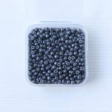 1 盒玻璃纯色种子珠 3 毫米约 800 颗多色烤漆串珠材料 DIY 手链项链耳环配件 - one color - 查看 43