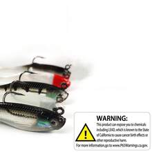 Soft Lures, Including Herring-Shaped Minnow Swimbaits, Pre-Loaded Jighead Swimbaits, Suitable For Bass, Trout, Striped Bass, Weakfish, Sinking Jigheads, Freshwater/Saltwater Applicable, Fishing Gift For Men - Multicolor - View 6