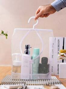 Hangable Storage Mesh Bag, Multi-Purpose Clothespins Organizer Storage Bag, Kitchen Bathroom Multi-Purpose Hanging Storage Bag, Drying And Storage Supplies, Kitchen Accessories, Bathroom Accessories, Home Organization And Storage Supplies