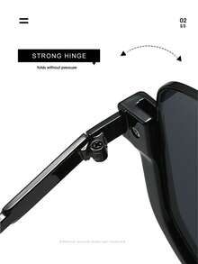 1 件时尚半框眼镜，解锁新款时尚眼镜，展现个人魅力，户外旅行必备：半框配高清偏光镜片，护眼又时尚，高透光率，视野清晰，时尚出行， - 彩色 - 查看 8