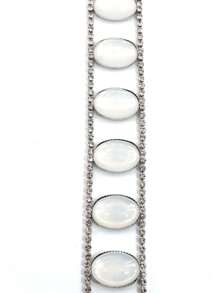 1 Set de joyería corporal para mujeres, que incluye aretes con gemas artificiales blancas incrustadas, accesorios elegantes, encantadores y sexys para fiestas de verano en la playa, discoteca o eventos