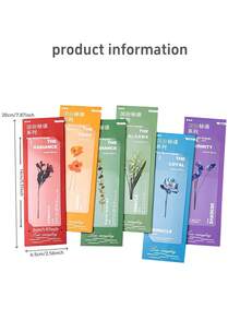 Plant Whisper 透明书签，6 件装天然植物标本书签夹，创意 DIY 文具，适合学生、学校奖励和小礼物 - PET bookmarks - 查看 6