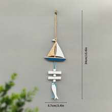 1pc Mediterrian-Style Three-Dimensional Starfish Scallops, Small Fish Skewers, Wall Hangers, Home Decorations, And Wall Hangers Room Decor Bedroom Decor Wall Decor - Multicolor - View 14