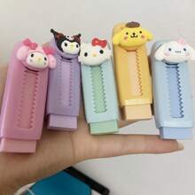 Sanrio Sanrio Hello Kitty And Kuromi Cute Character Eraser Set - ABS, Will Not Stain Or Crack - Specially Promoted Melody, Cropy, My Melody As The Best Gift For School Start School Supplies,Back To School