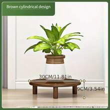 Multi-Directional Wheeled Flower Pot, Household Tea Table Tray With Rolling Casters, Flower Pan With Water Tray, Potted Plant Stand - View 9