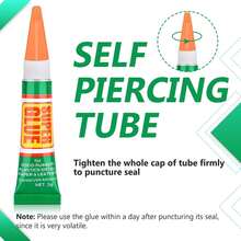 24 支装超级透明胶水，强力粘合，速干氰基丙烯酸酯胶水，适用于美甲、木材、橡胶、皮革、塑料、金属、水钻首饰、DIY 手工艺品等的粘合。学校用品，返校 - 彩色 - 查看 4