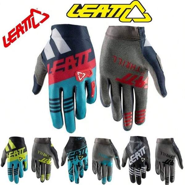 LEATT ROAD Motocross Gloves Full Finger MX ATV MTB BMX Bike Dirt Motorcycle Racing Gloves For Women Men Riding Cycling