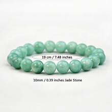 全新复古弹力绳手链女士饰品玉石翡翠手链全新中式配饰适合聚会等高档场合佩戴