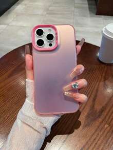Funda para teléfono (1 unidad) IMD LaserCraft rosa, TPU+PC, anticaídas. Compatible con phone 7, 8 Plus, X, XS, XS Max, 11, 12, 13, 14, 15, 16 Pro Max Plus y Android S22, S23, S24 Plus Ultra FE. - Multicolor - Ver 1