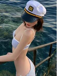 1 件复古水手帽，性感女警制服海军帽服装，适合派对、表演 - 彩色 - 查看 3