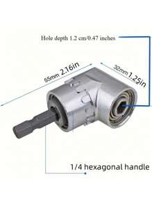1 Stück 16Nm 105 Grad elektrischer Sechskantschraubendreher mit auswechselbaren Bits - speziell für Haushaltsverbesserungen, Kfz-Reparaturen und Elektrikerarbeiten, kompaktes Design und robuste Struktur