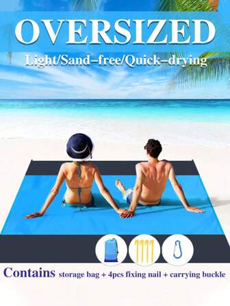 1 件户外野餐垫、便携式加厚露营垫、沙滩防潮垫、帐篷地垫、防水草坪垫、适合室内外家庭游戏的旅行毯。