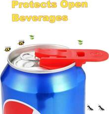 Complete Cover Easy Tab Opener New And Improved 6PK Beverage Barricade 2.0. Colorful Drink Can Protector Cap For Soda, Beer,  Shields From Bugs, Bees, Dust At The Party, BBQ, Beach - 12 gói - Xem 8