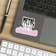 3-Zoll "Rock On With 'Metal Is For The Girlies' Vinyl Aufkleber - ideal für Musikfans, Feministinnen und rebellische Geister; verschönere deinen Laptop, Gitarrenkoffer oder Tagebuch; eine auffällige Ergänzung zu musikalischen, femininen und humorvollen Aufklebersammlungen"